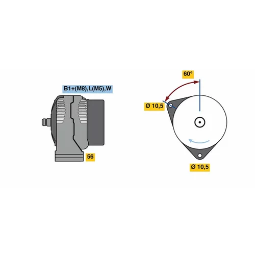 Alternátor 0 124 525 147 /BOSCH/ - obr. 4