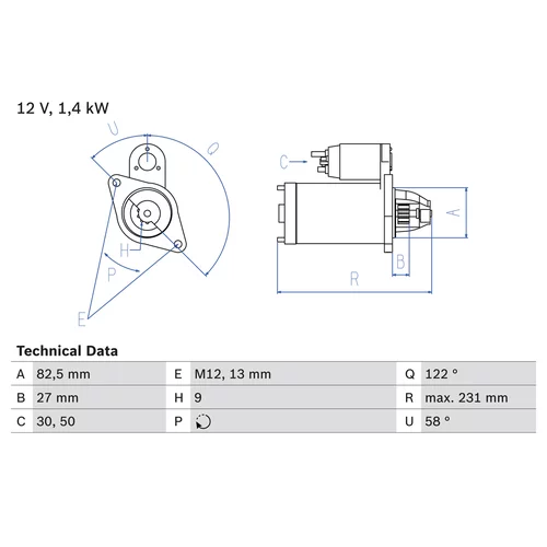 Štartér 0 986 018 340 /BOSCH/ - obr. 4