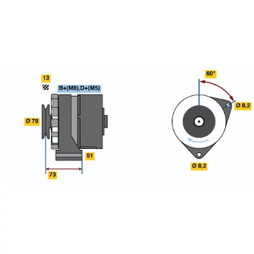 Alternátor BOSCH 0 986 030 670