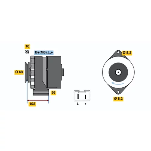 Alternátor BOSCH 0 986 032 740