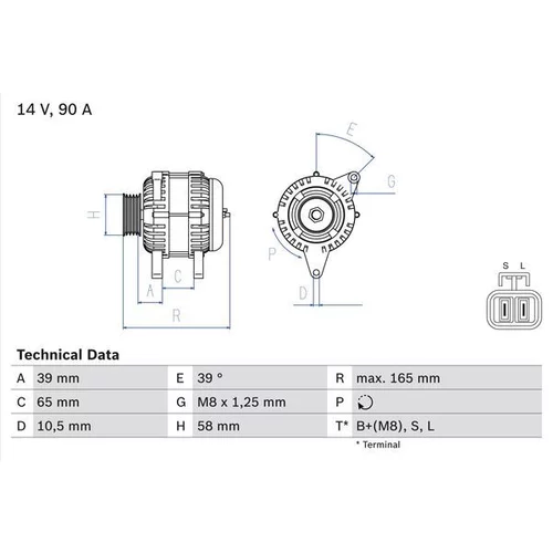 Alternátor BOSCH 0 986 042 680