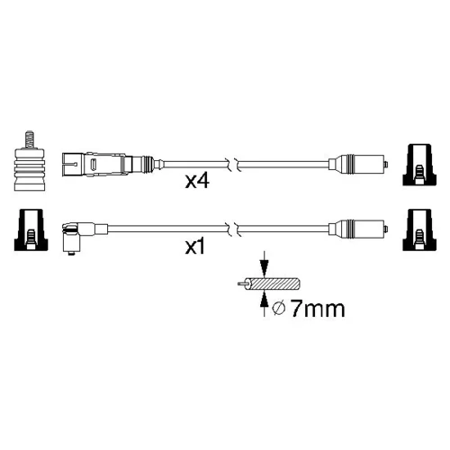 Sada zapaľovacích káblov 0 986 356 317 /BOSCH/ - obr. 4