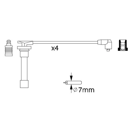 Sada zapaľovacích káblov 0 986 356 721 /BOSCH/ - obr. 4