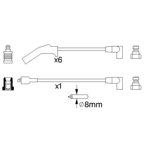 Sada zapaľovacích káblov 0 986 356 783 /BOSCH/ - obr. 4