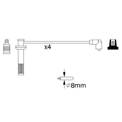 Sada zapaľovacích káblov 0 986 356 892 /BOSCH/ - obr. 4