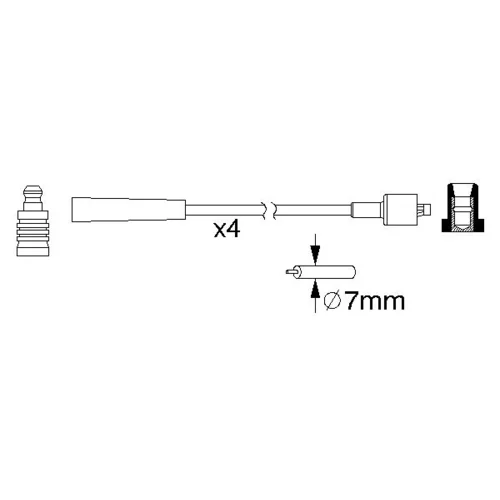 Sada zapaľovacích káblov 0 986 357 165 /BOSCH/ - obr. 4