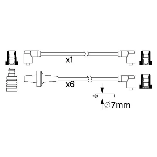 Sada zapaľovacích káblov 0 986 357 220 /BOSCH/ - obr. 4