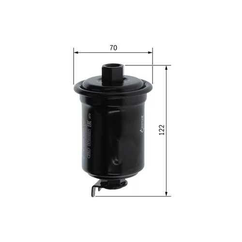 Palivový filter 0 986 450 107 /BOSCH/ - obr. 4