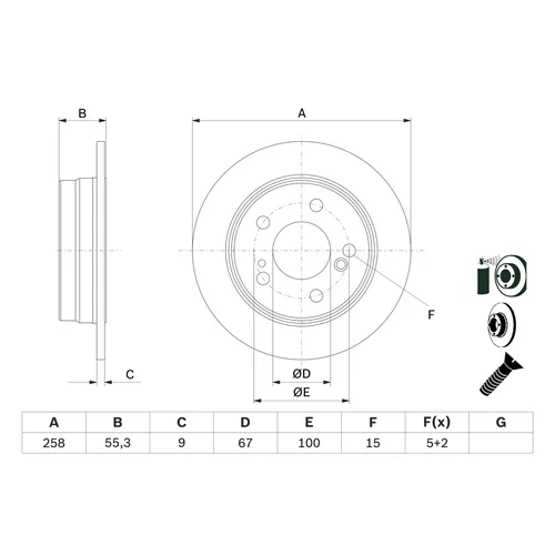 Brzdový kotúč 0 986 478 188 /BOSCH/ - obr. 4