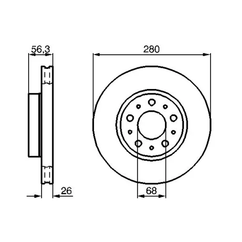 Brzdový kotúč 0 986 478 298 /BOSCH/ - obr. 4