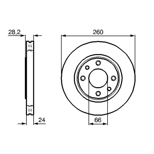 Brzdový kotúč 0 986 478 830 /BOSCH/ - obr. 4
