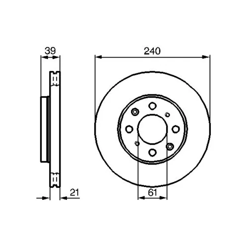 Brzdový kotúč 0 986 479 033 /BOSCH/ - obr. 4