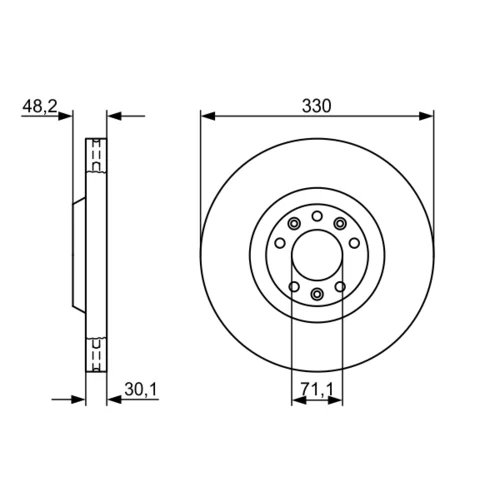 Brzdový kotúč 0 986 479 192 /BOSCH/ - obr. 4