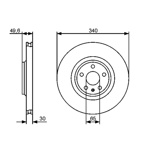Brzdový kotúč 0 986 479 464 /BOSCH/ - obr. 4