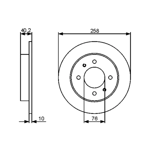 Brzdový kotúč 0 986 479 484 /BOSCH/ - obr. 4