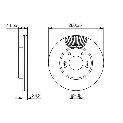 Brzdový kotúč 0 986 479 A12 /BOSCH/ - obr. 4