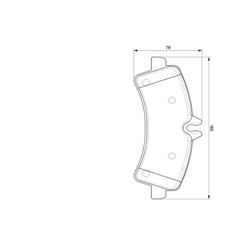 Sada brzdových platničiek kotúčovej brzdy 0 986 494 122 /BOSCH/ - obr. 4