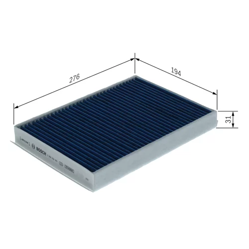 Filter vnútorného priestoru 0 986 628 661 /BOSCH/ - obr. 4