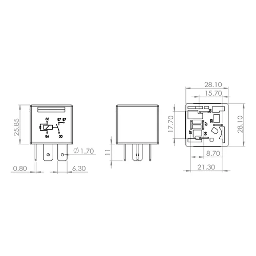 Relé pracovného prúdu 0 986 AH0 204 /BOSCH/ - obr. 4