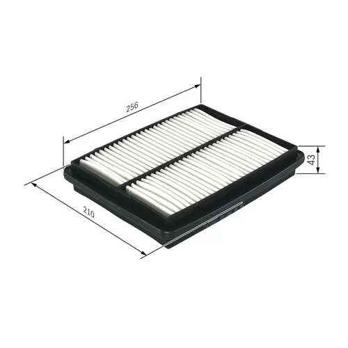 Vzduchový filter 1 457 433 037 /BOSCH/ - obr. 4