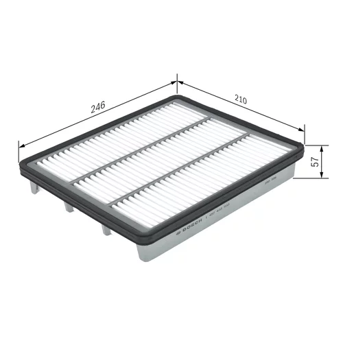 Vzduchový filter 1 457 433 580 /BOSCH/ - obr. 4