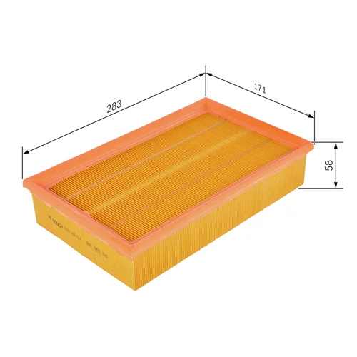 Vzduchový filter 1 457 433 607 /BOSCH/ - obr. 4