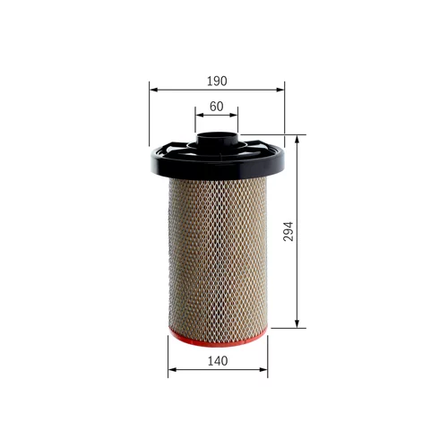 Vzduchový filter 1 457 433 800 /BOSCH/ - obr. 4