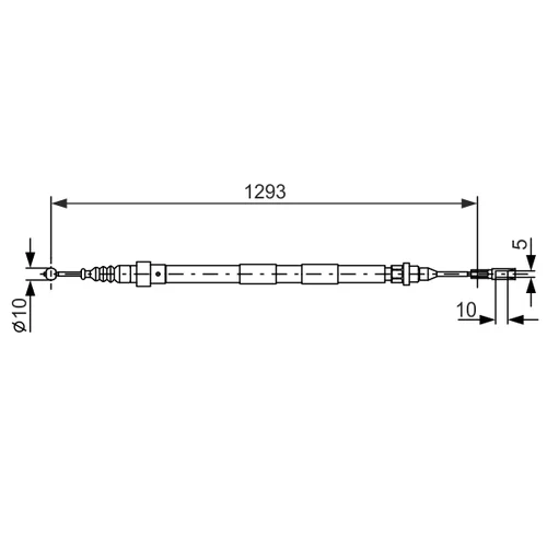 Ťažné lanko parkovacej brzdy 1 987 477 630 /BOSCH/ - obr. 4