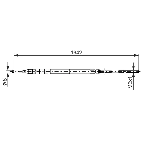 Ťažné lanko parkovacej brzdy 1 987 477 820 /BOSCH/ - obr. 4