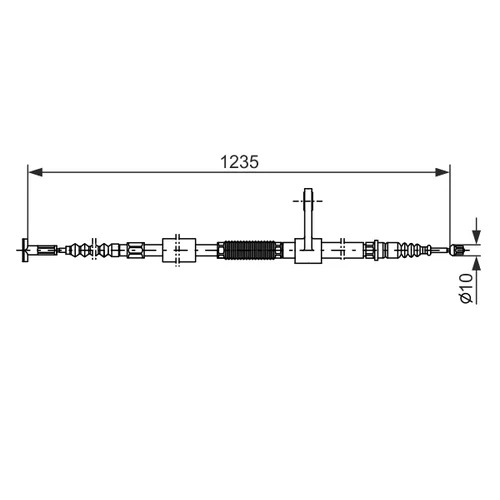 Ťažné lanko parkovacej brzdy 1 987 477 831 /BOSCH/ - obr. 4