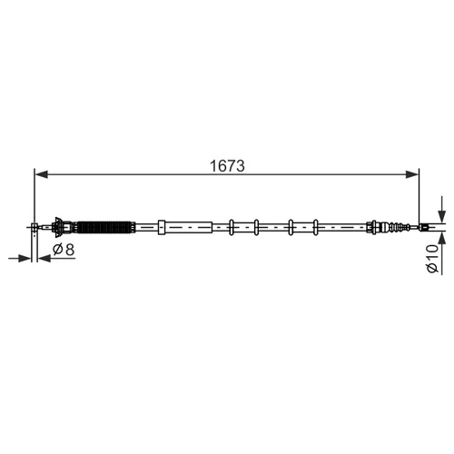 Ťažné lanko parkovacej brzdy 1 987 477 977 /BOSCH/ - obr. 4