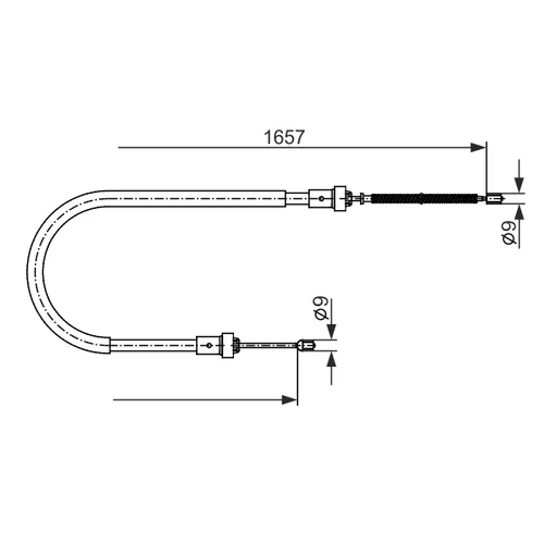 Ťažné lanko parkovacej brzdy 1 987 482 720 /BOSCH/ - obr. 4