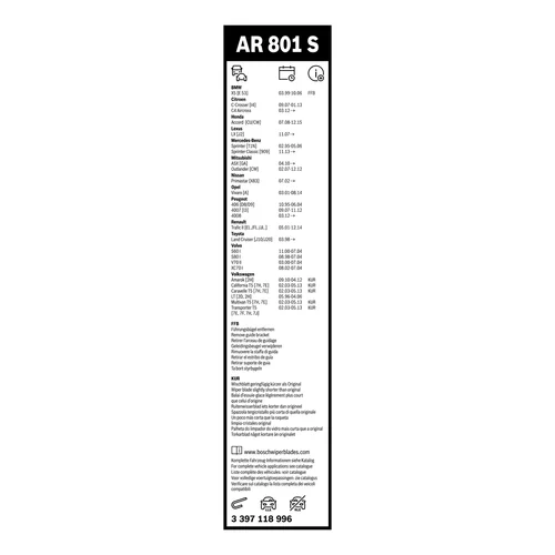 Stieracia lišta 3 397 118 996 /BOSCH/ - obr. 3