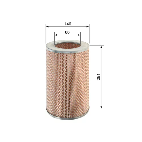 Vzduchový filter F 026 400 092 /BOSCH/ - obr. 4