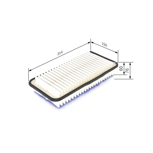 Vzduchový filter F 026 400 143 /BOSCH/ - obr. 4