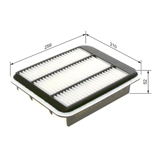 Vzduchový filter F 026 400 208 /BOSCH/ - obr. 4