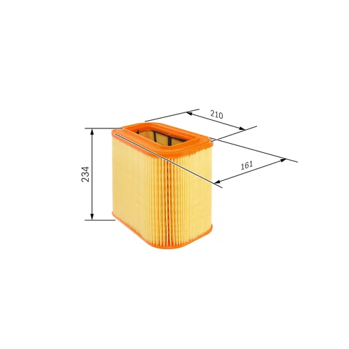 Vzduchový filter F 026 400 431 /BOSCH/ - obr. 4
