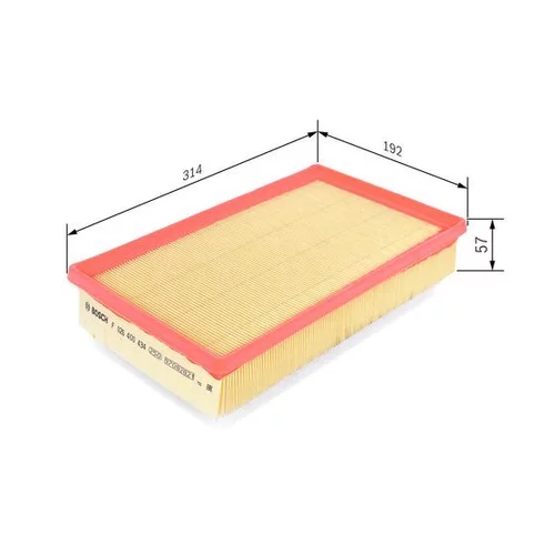 Vzduchový filter F 026 400 434 /BOSCH/ - obr. 4