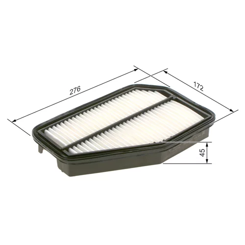 Vzduchový filter F 026 400 580 /BOSCH/ - obr. 4