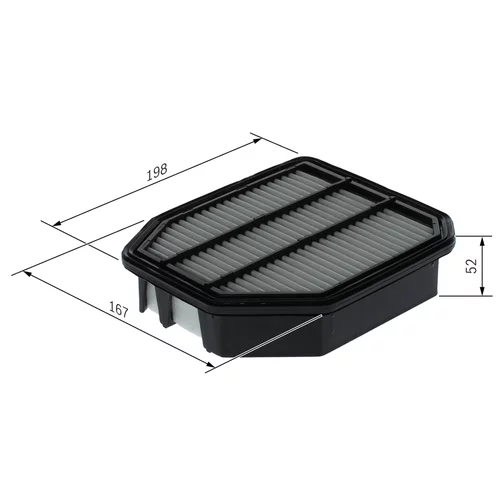 Vzduchový filter F 026 400 711 /BOSCH/ - obr. 4