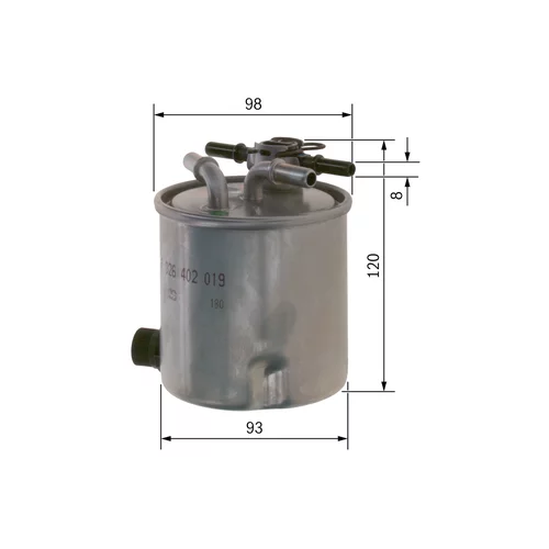 Palivový filter F 026 402 019 /BOSCH/ - obr. 4