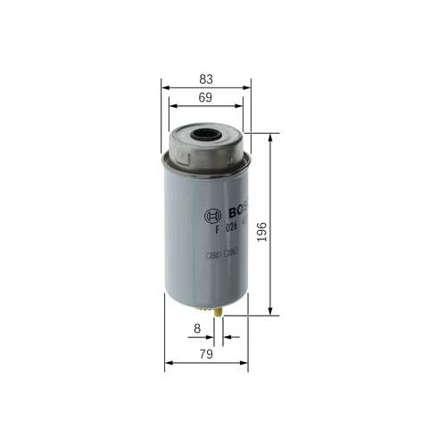 Palivový filter F 026 402 121 /BOSCH/ - obr. 4