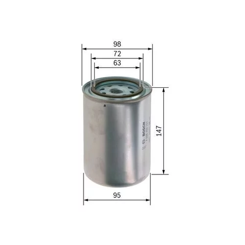 Palivový filter F 026 402 151 /BOSCH/ - obr. 4