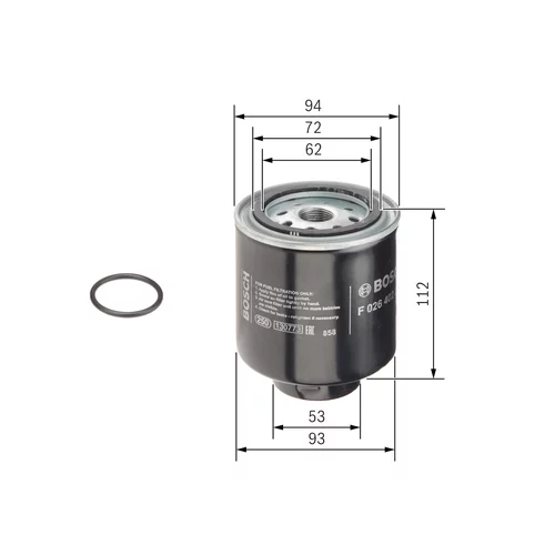 Palivový filter F 026 402 223 /BOSCH/ - obr. 4