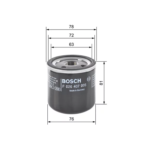 Olejový filter F 026 407 005 /BOSCH/ - obr. 4