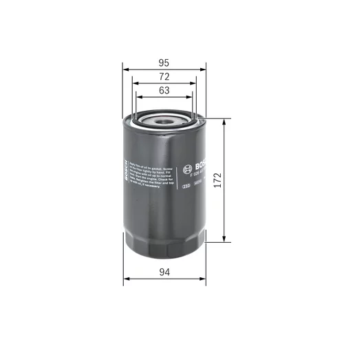 Olejový filter F 026 407 081 /BOSCH/ - obr. 4