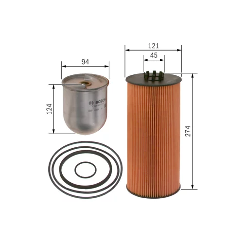 Olejový filter F 026 407 212 /BOSCH/ - obr. 4