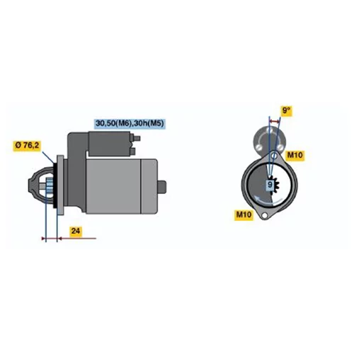 Štartér 0 001 109 427 /BOSCH/ - obr. 4