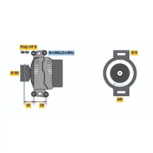 Alternátor BOSCH 0 123 510 108