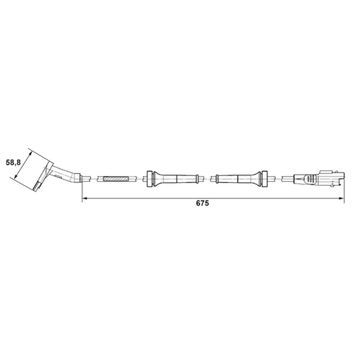 Snímač počtu otáčok kolesa 0 265 007 423 /BOSCH/ - obr. 4